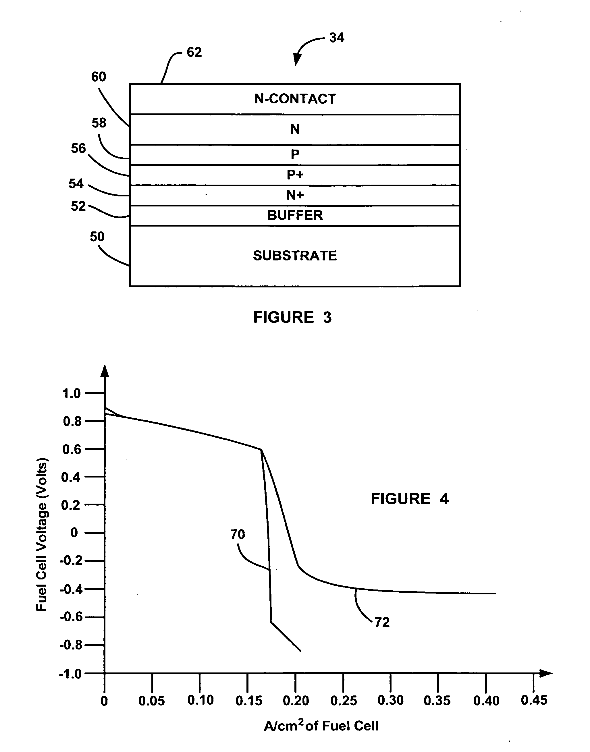 Integration of an electrical diode within a fuel cell