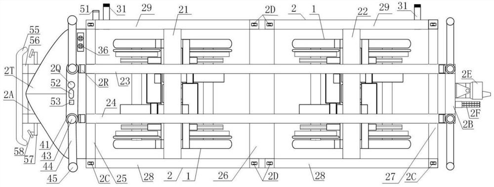 Unmanned multimodal transport rail car and multimodal transport composite rail system