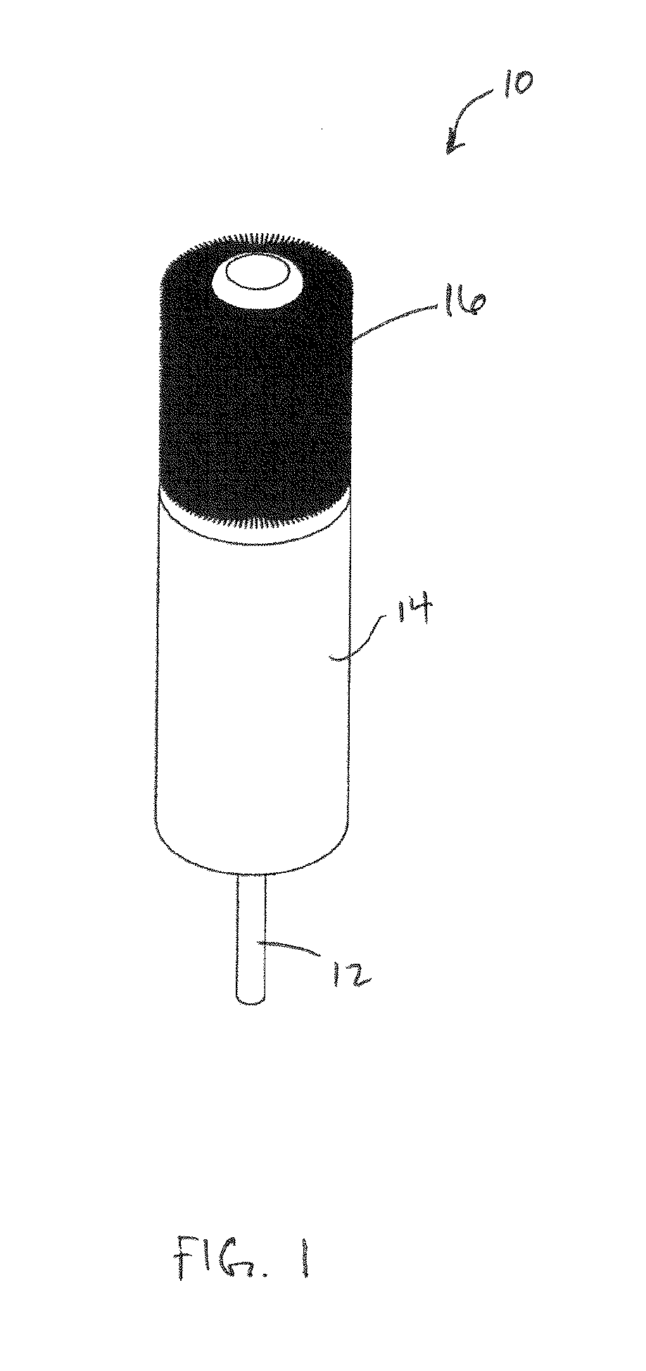 Twisted in wire brush having a molded tip and method of assembly therefor