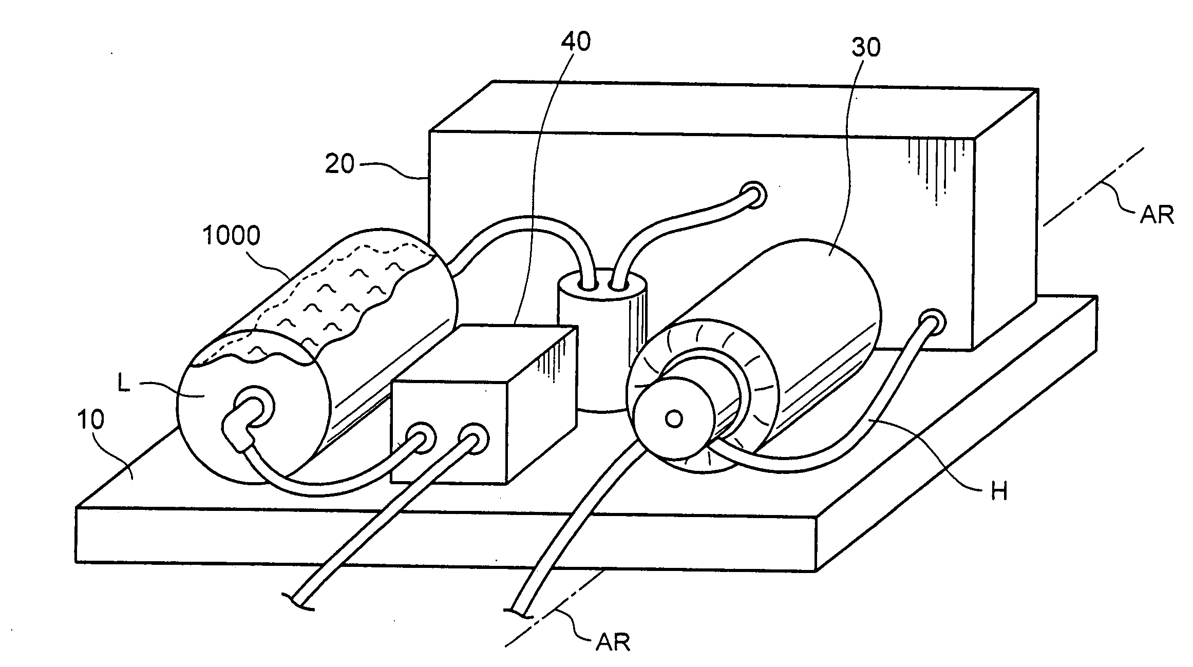 Rotatable liquid reservoir for computer cooling