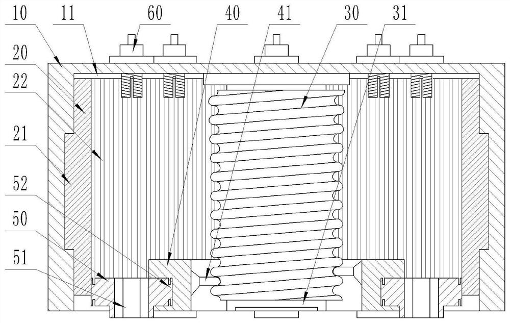 Radio frequency feeder locking structure and method applied to 5G