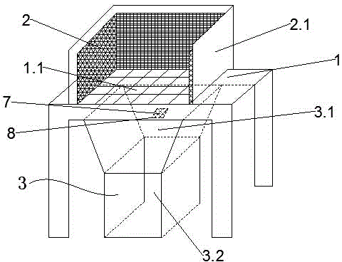 Device for controlling and collecting aluminum and magnesium powder generated by polishing, grinding and wiredrawing on platform