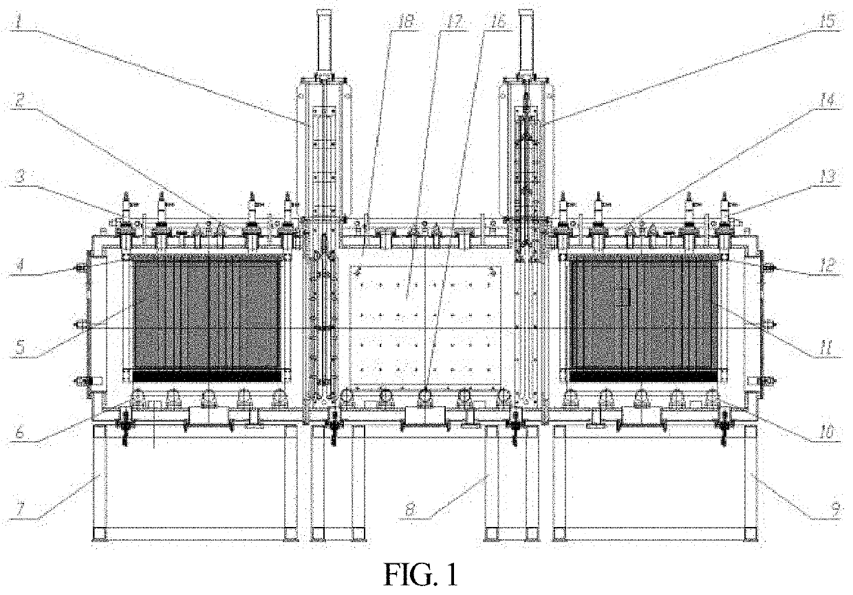 Hfcvd device used for continuous preparation of diamond thin film, and coating method thereof