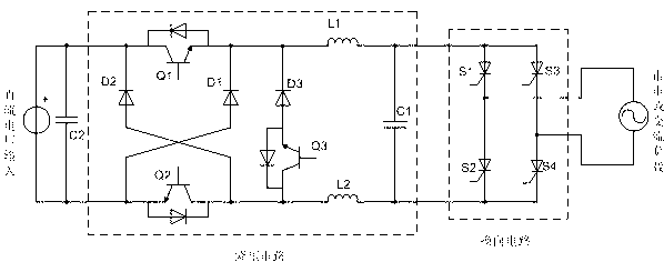 Low-common-mode-noise grid-connected inverter circuit and reactive power control method