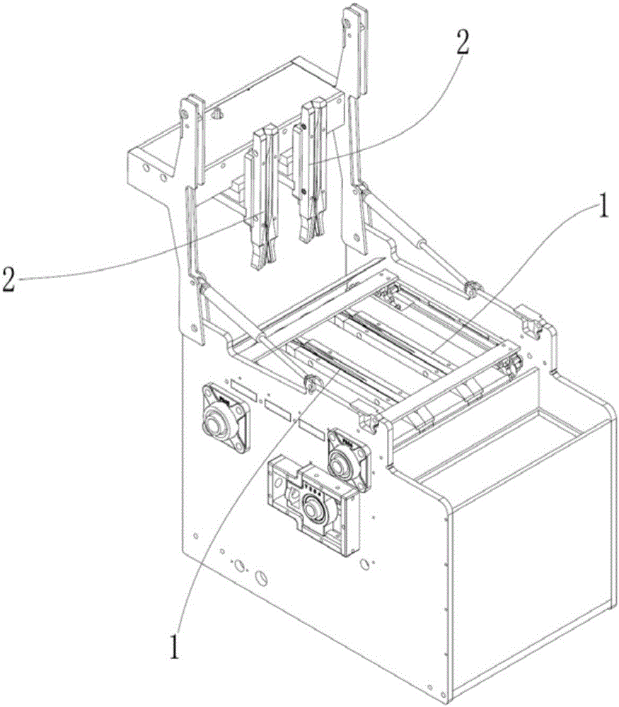 Self-adaptive shell-opening track of shell-opening machine