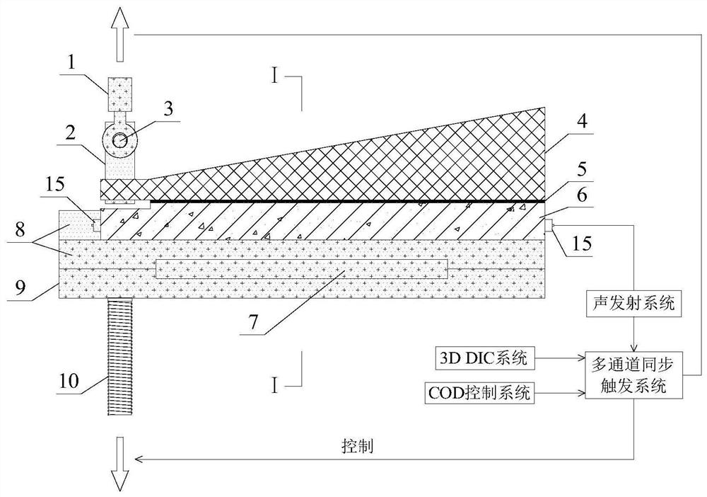 A measuring device and method for describing fracture toughness of frp-concrete bonding surface