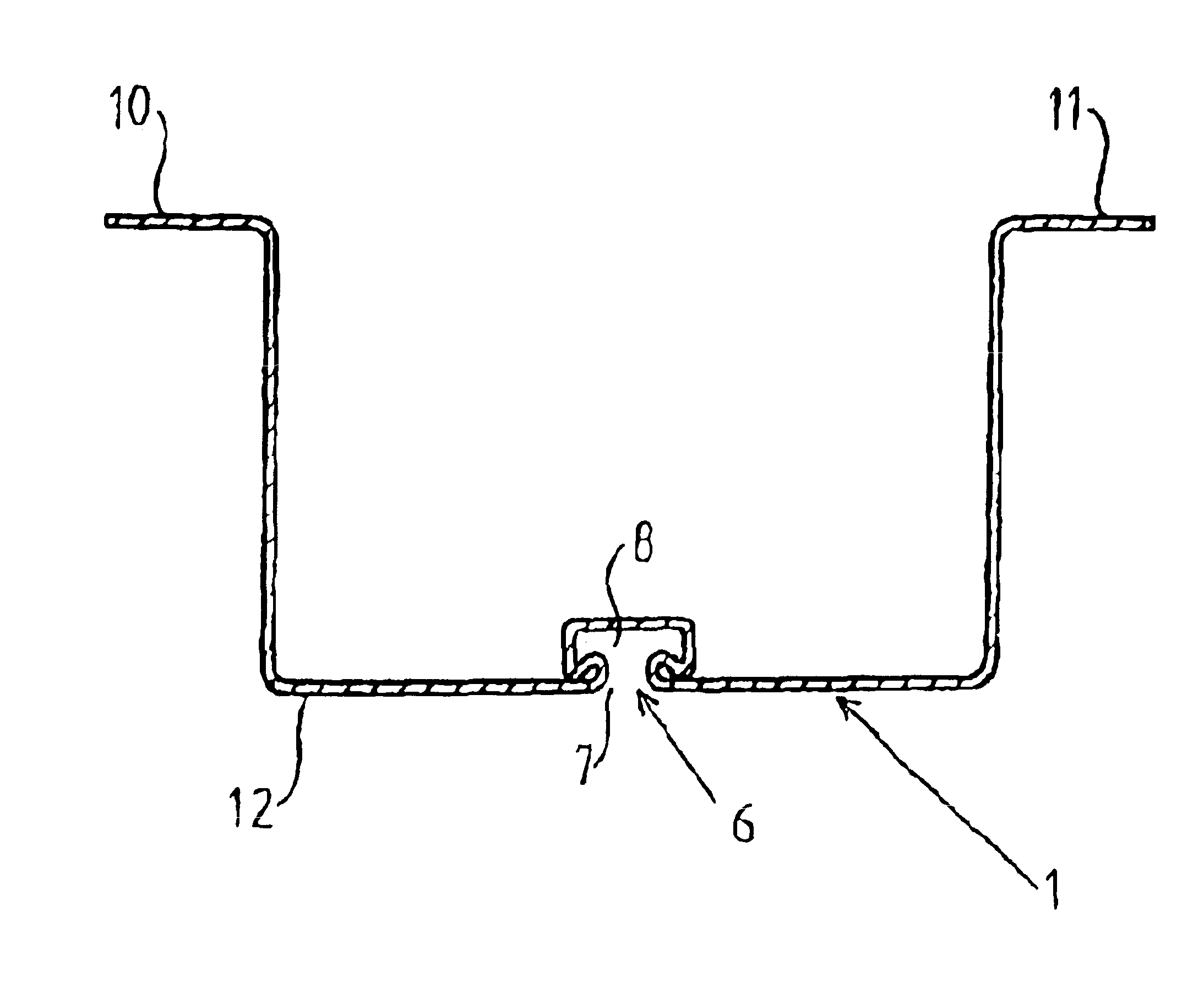 Car body and a method for producing a beam