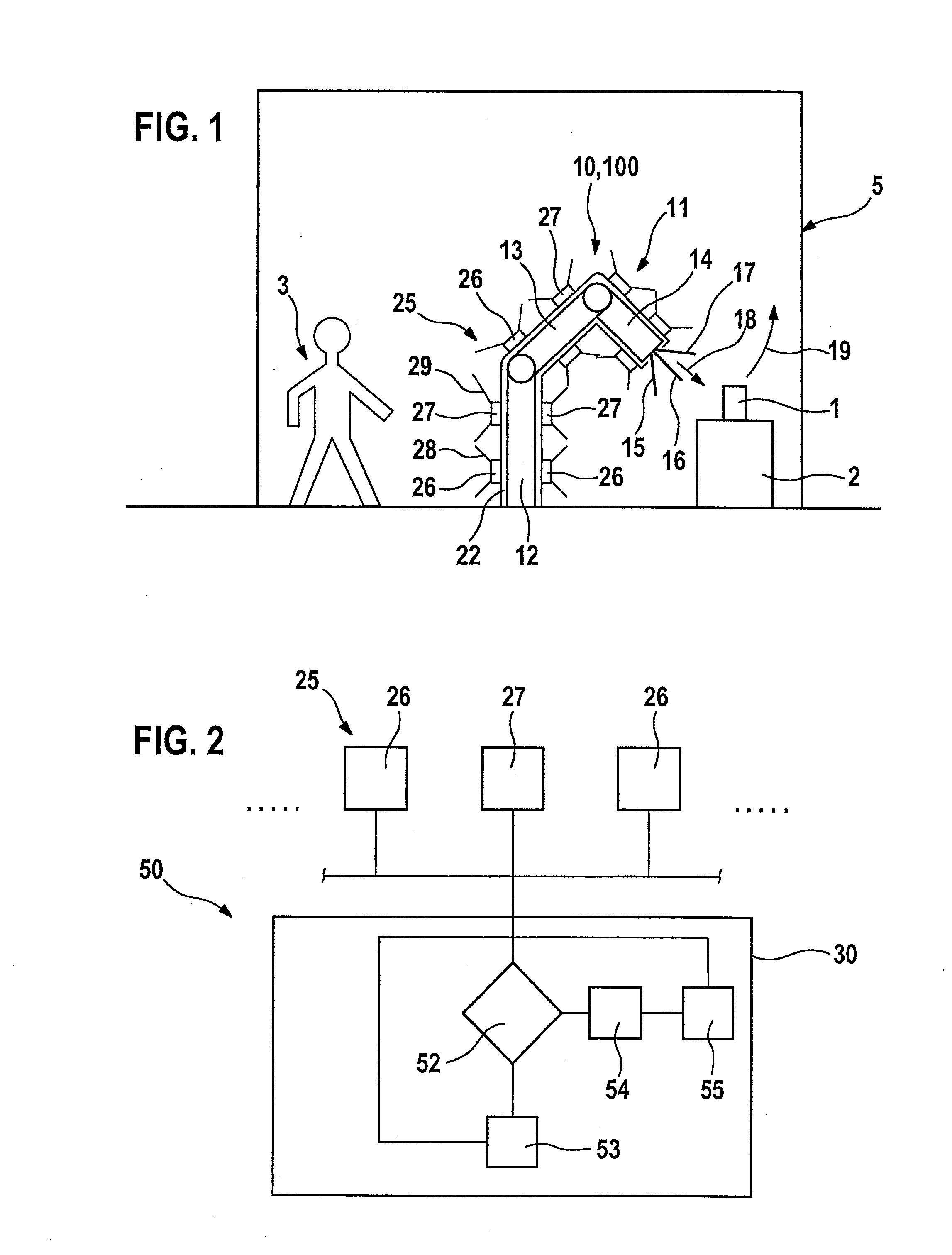 Method for operating a safety device for a handling device, safety device for a handling device, and handling device