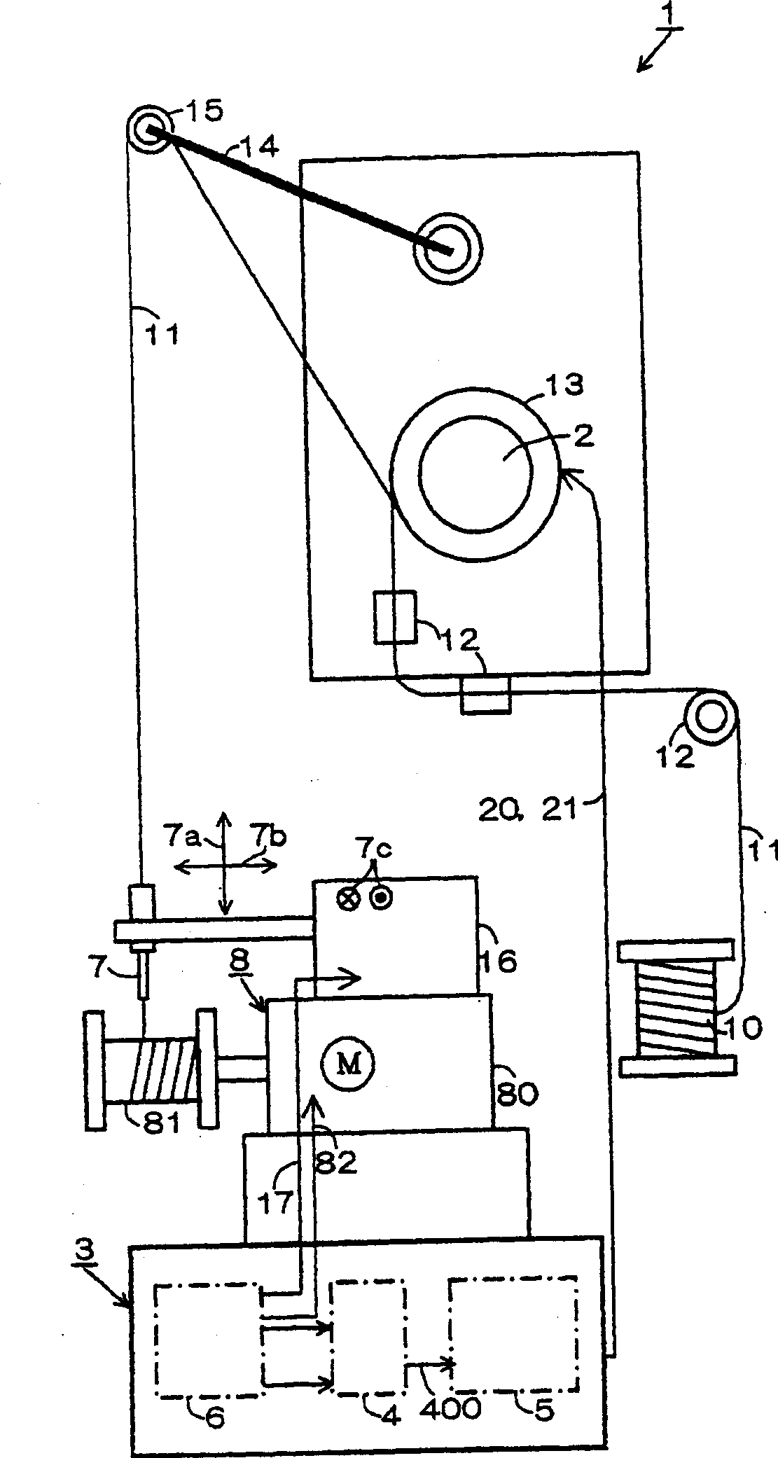 Tensioning device for coil winder and controller for hysteresis braker