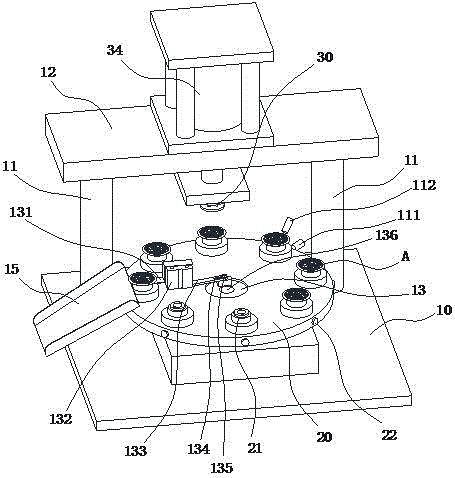 Multi-station rotary riveting machine