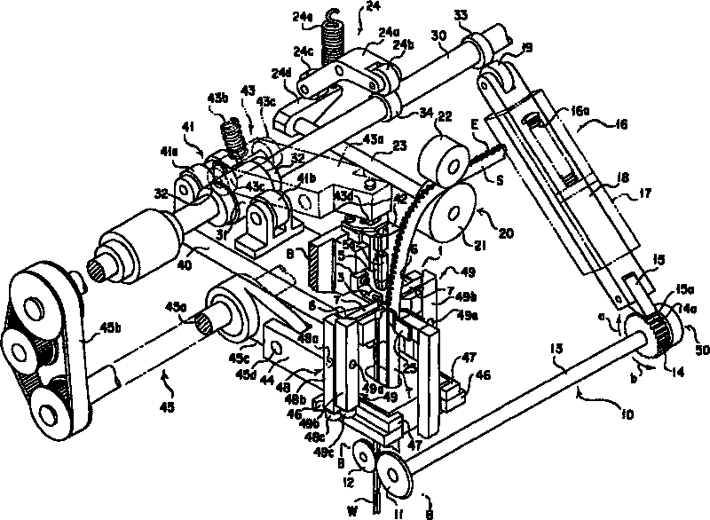 Feeding device of metal wire material for engaged elements in zipper teeth chain continuous making machine