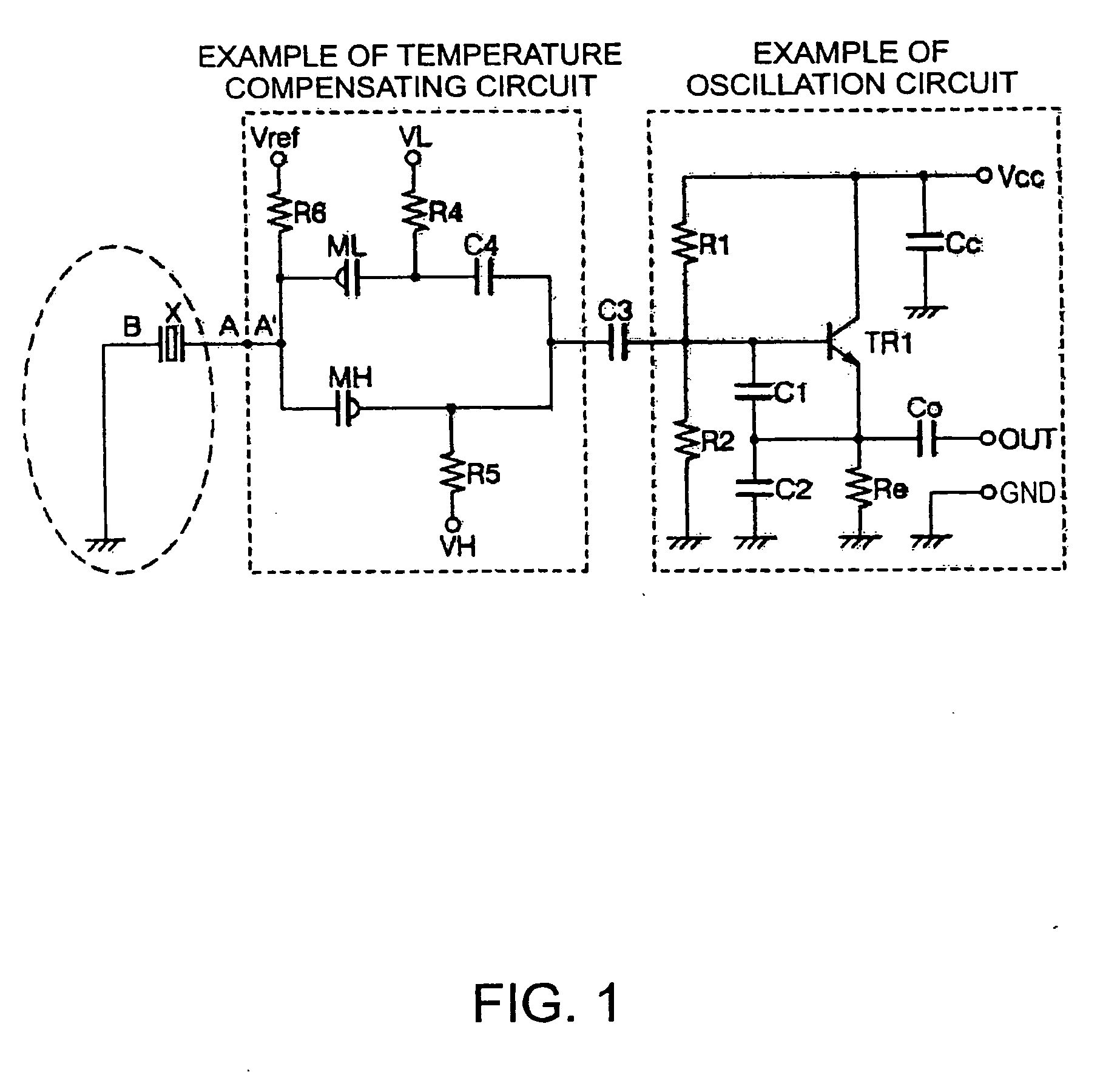 Piezoelectric resonator for oscillator and surface mount type piezoelectric oscillator