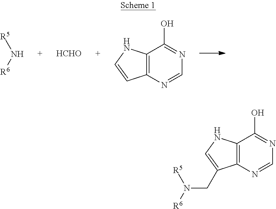 Acyclic amine inhibitors of nucleoside phosphorylases and hydrolases