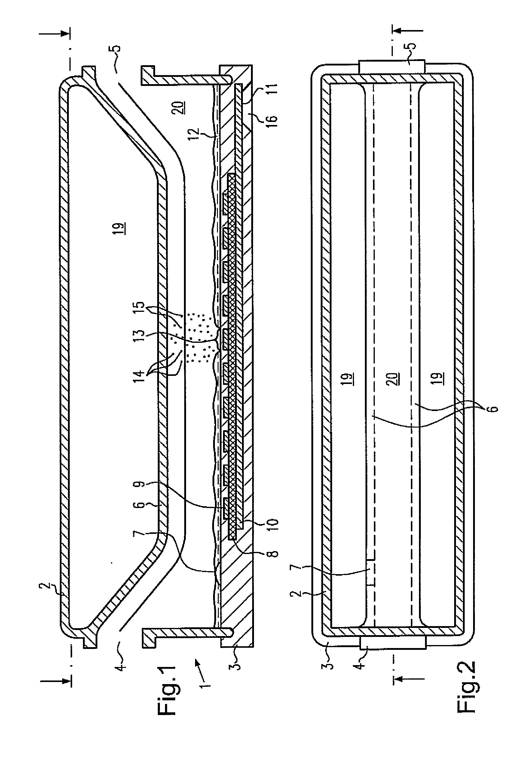 Evaporator, artificial respiration apparatus and evaporation process