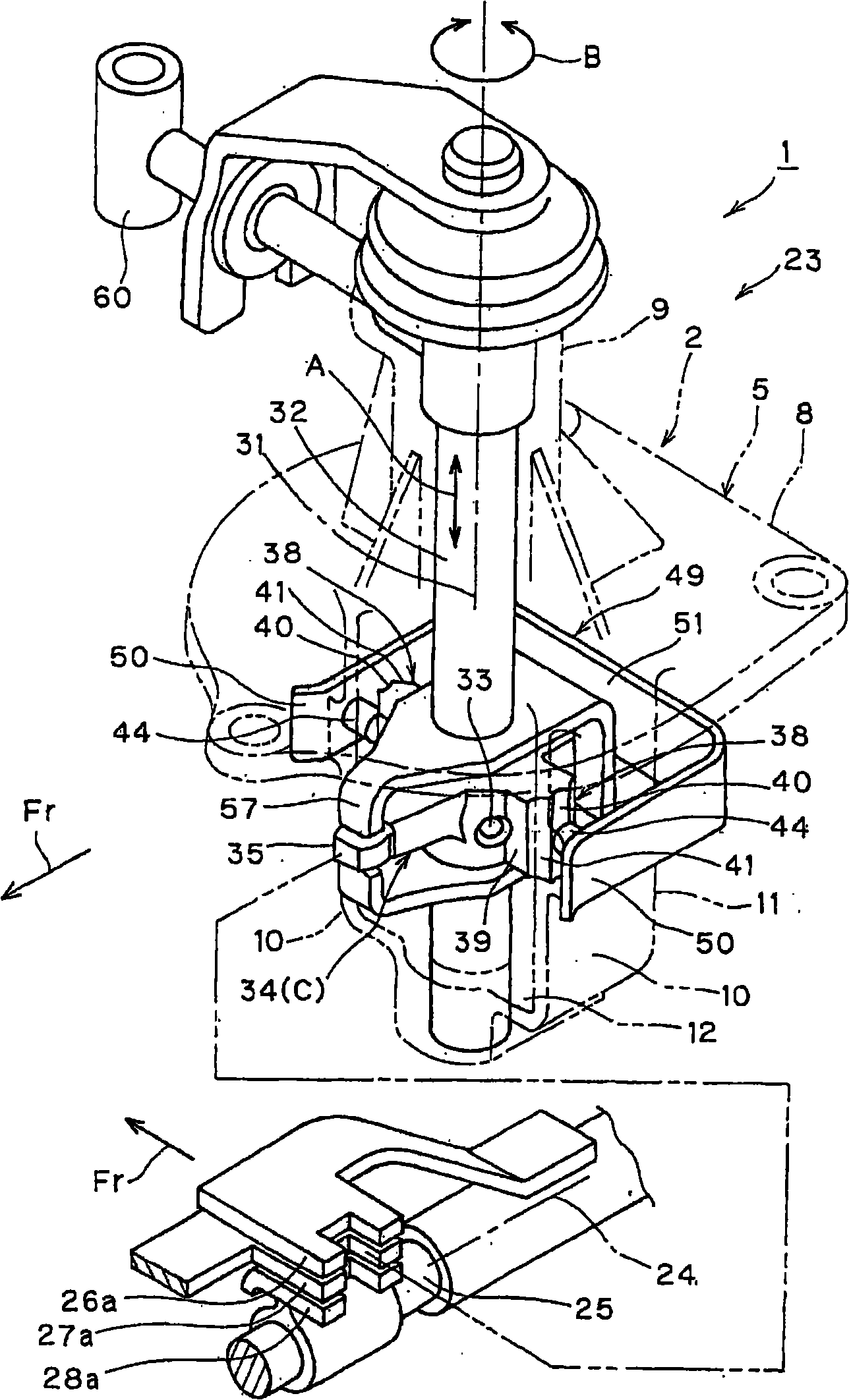Shift control device for transmission
