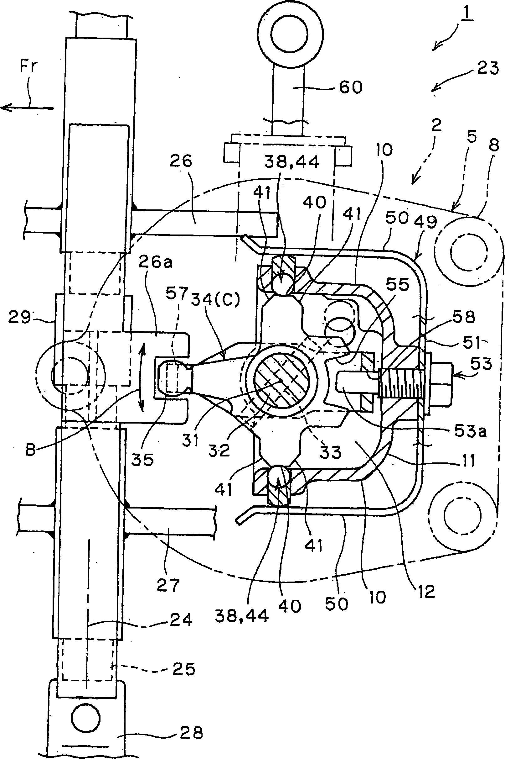 Shift control device for transmission