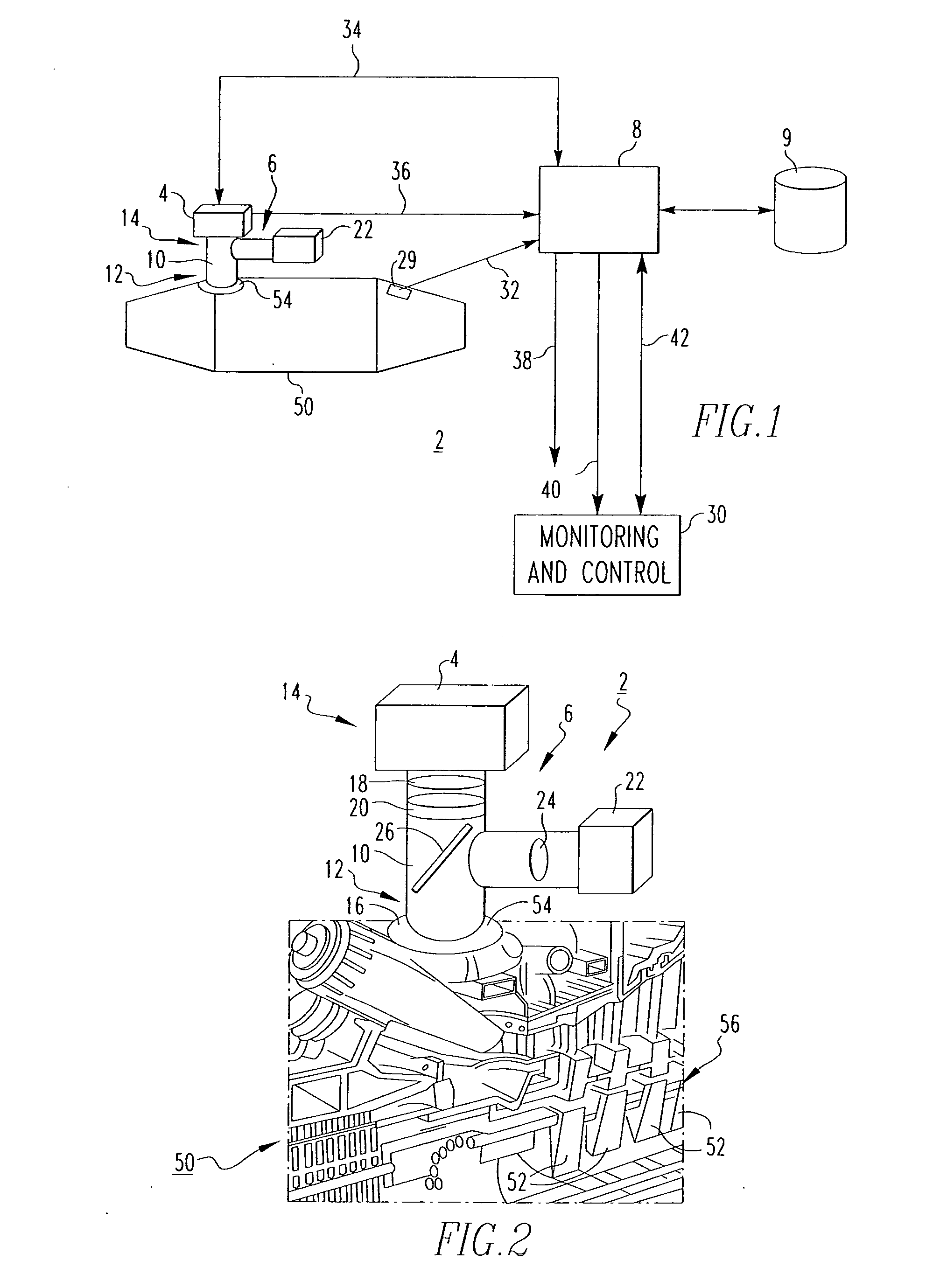 Method of visually inspecting turbine blades and optical inspection system therefor