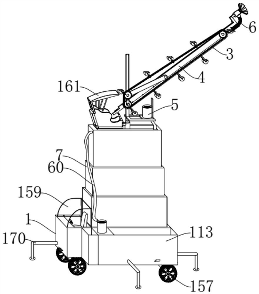 A mangosteen non-destructive twisting picking conveying and screening device car
