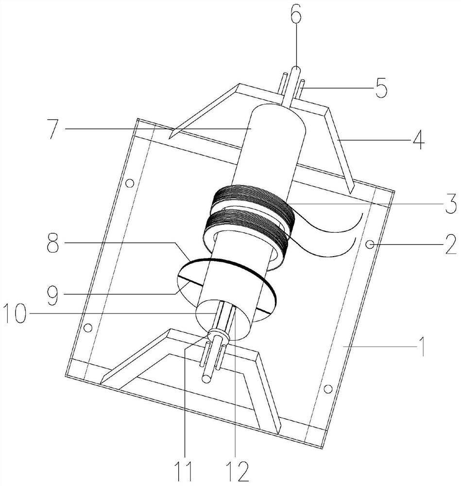 Simple device for simultaneously and rapidly laying multiple coils of electric wires