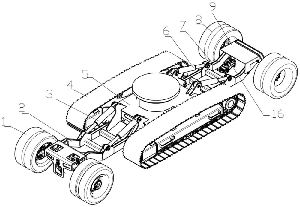 Wheel-crawler dual-purpose multifunctional belt opening machine