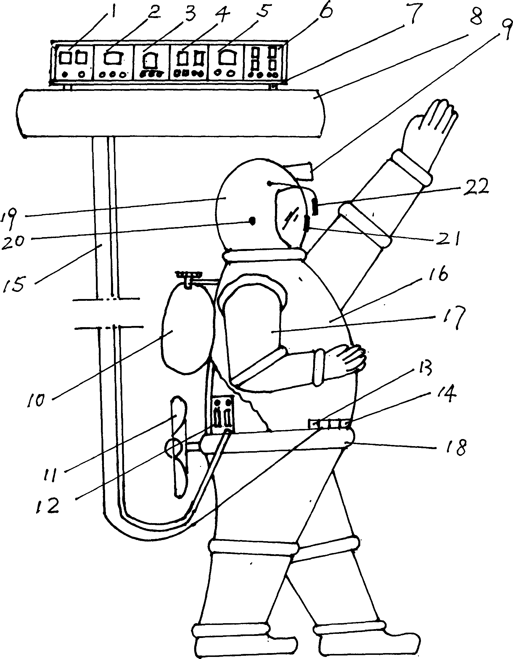 Multifunctional normal pressure type diving suit