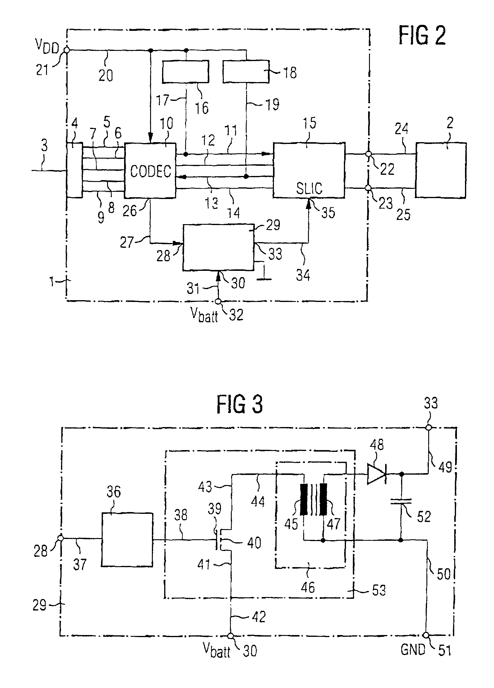 Apparatus and method for regulating an SLIC supply voltage