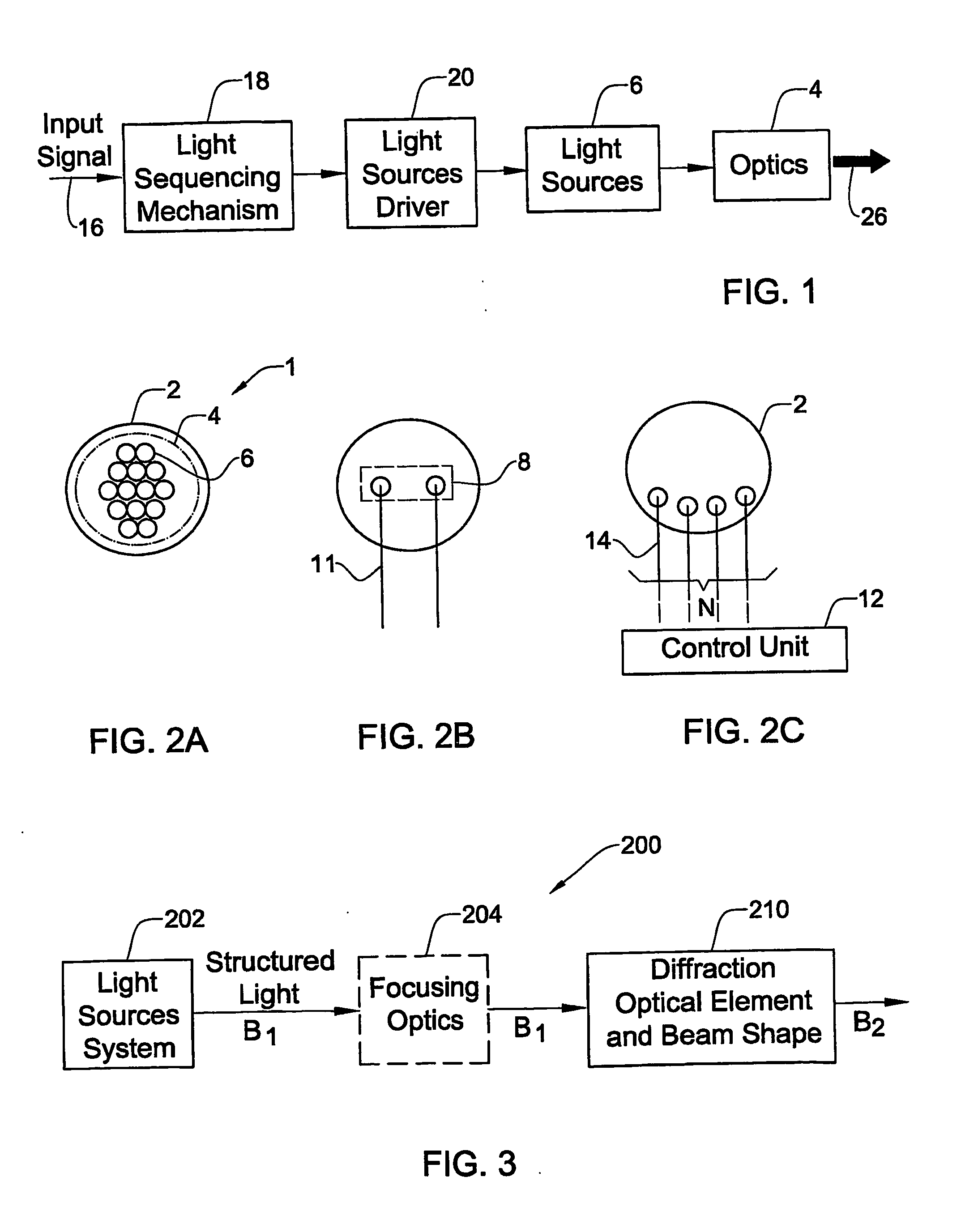 Optical System and Method for Use in Projection Systems