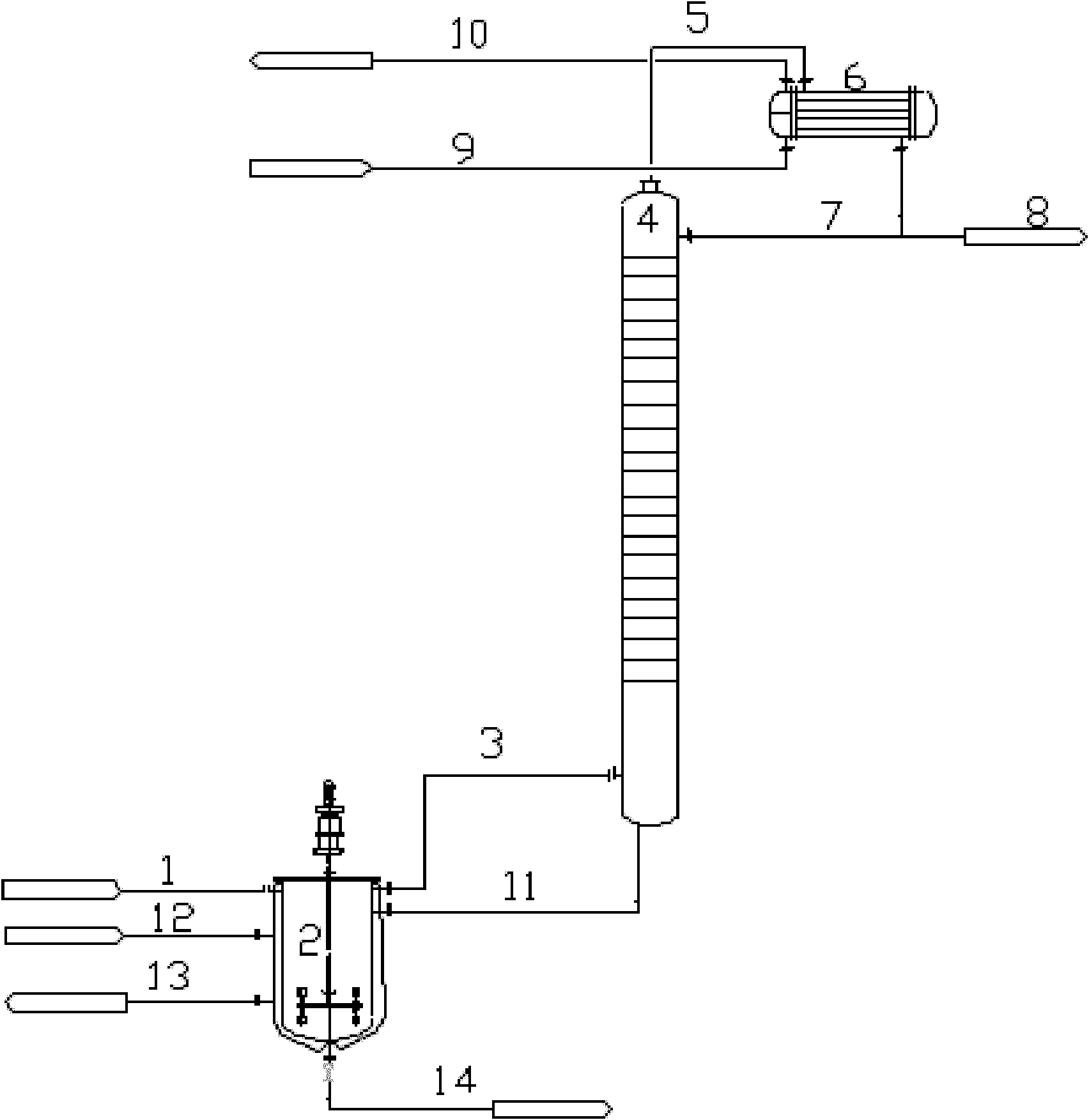 Operation method and device for continuous refining of titanium tetrachloride crude
