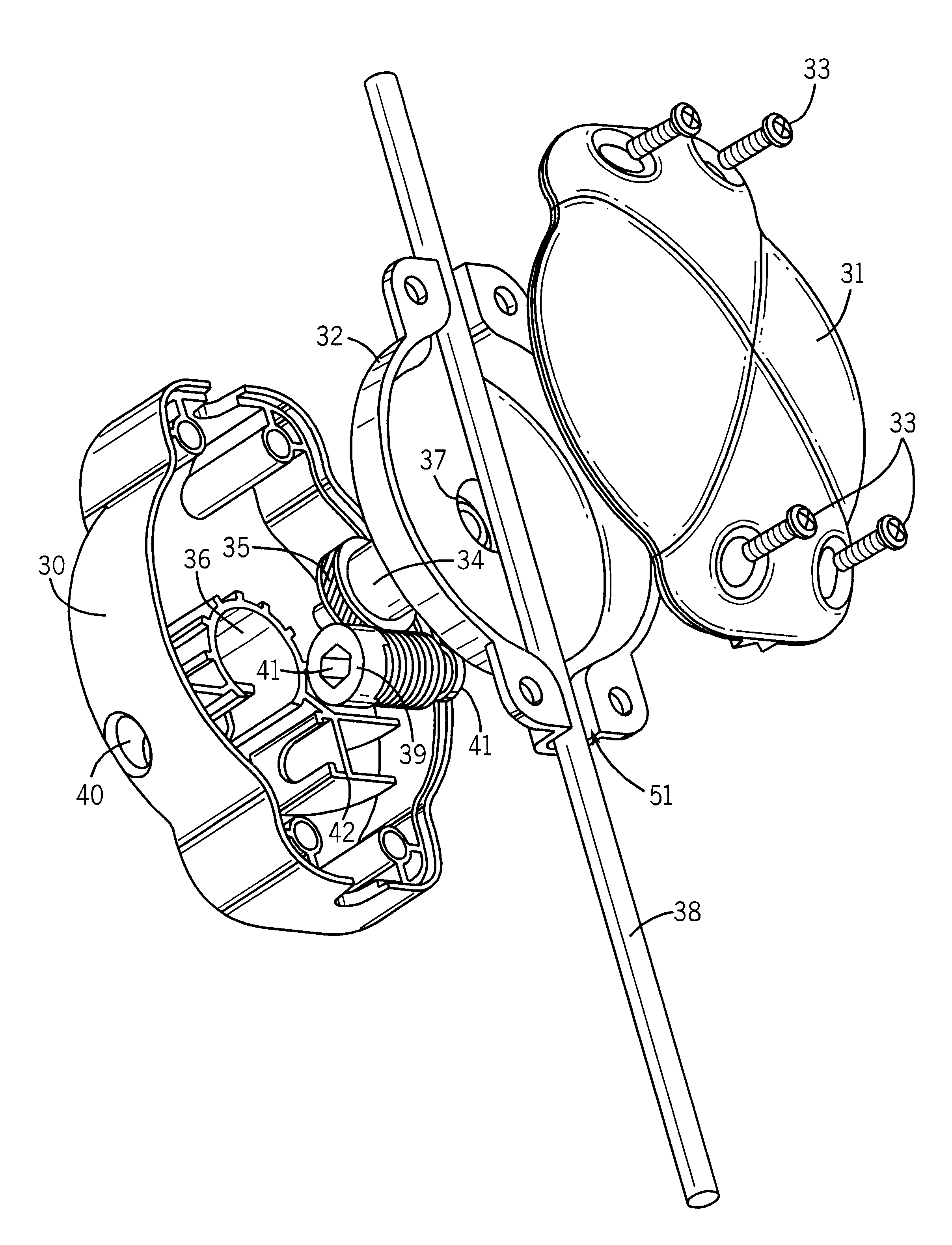 Modified rope tensioner