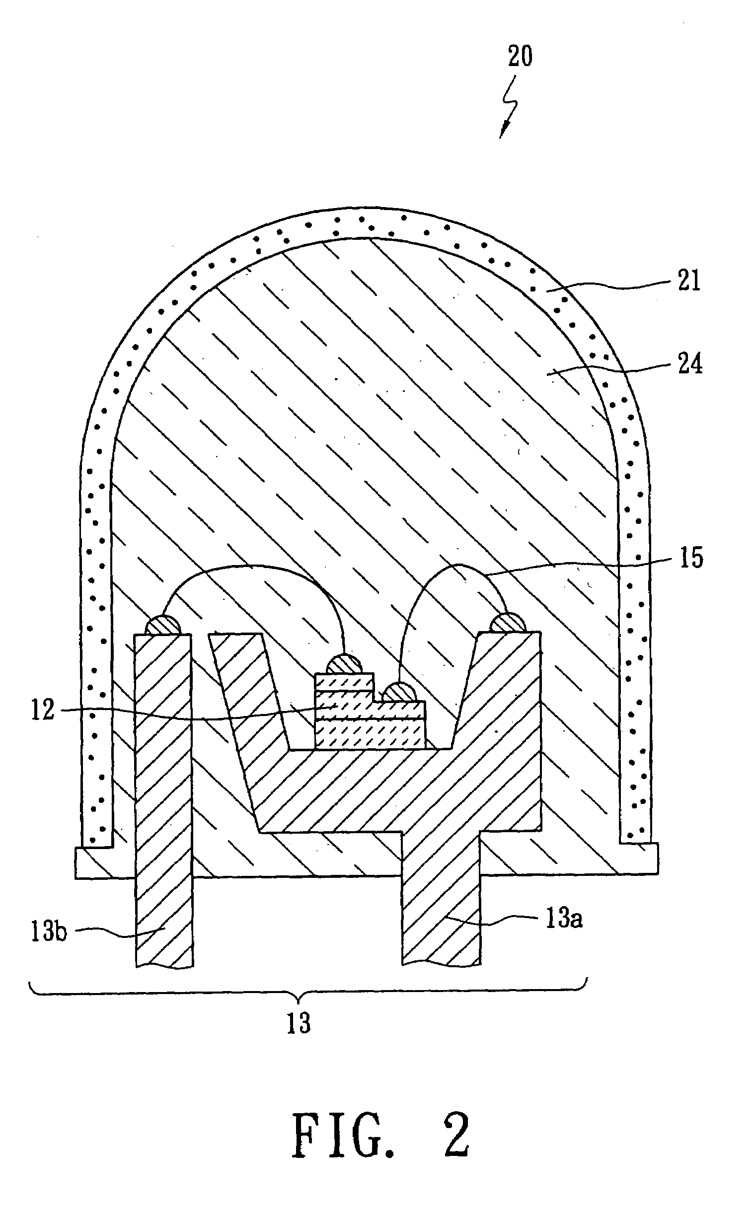 Light apparatus capable of emitting light of multiple wavelengths using nanometer fluorescent material, light device and manufacturing method thereof