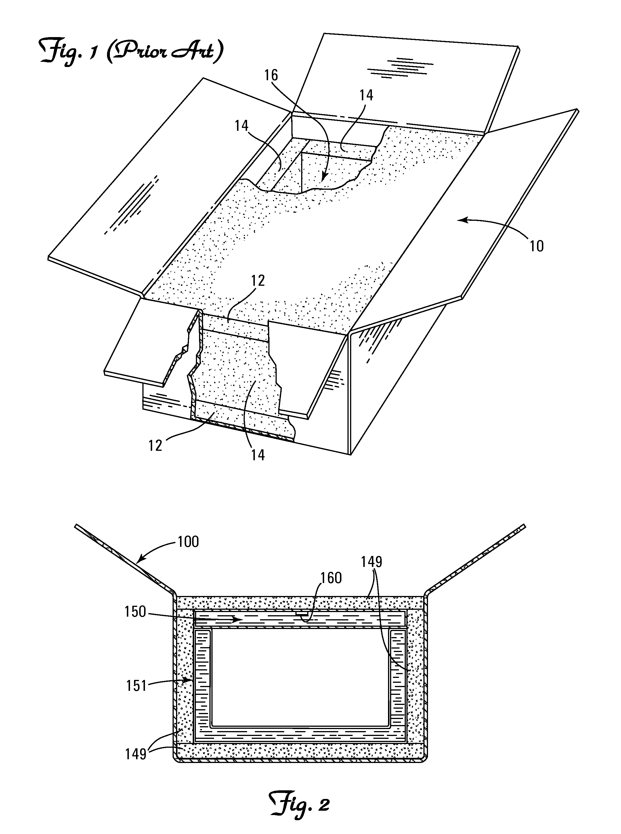 Travel container with passive thermal control and a flexibile outer shell