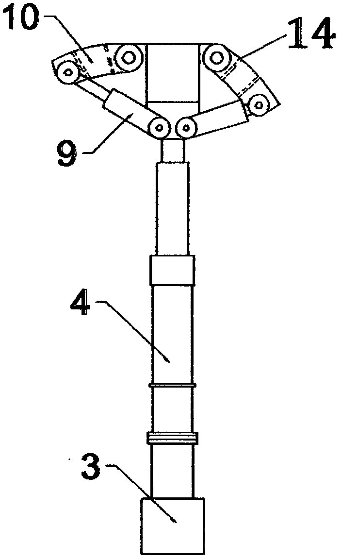 Self-moving anti-impact tunnel hydraulic support