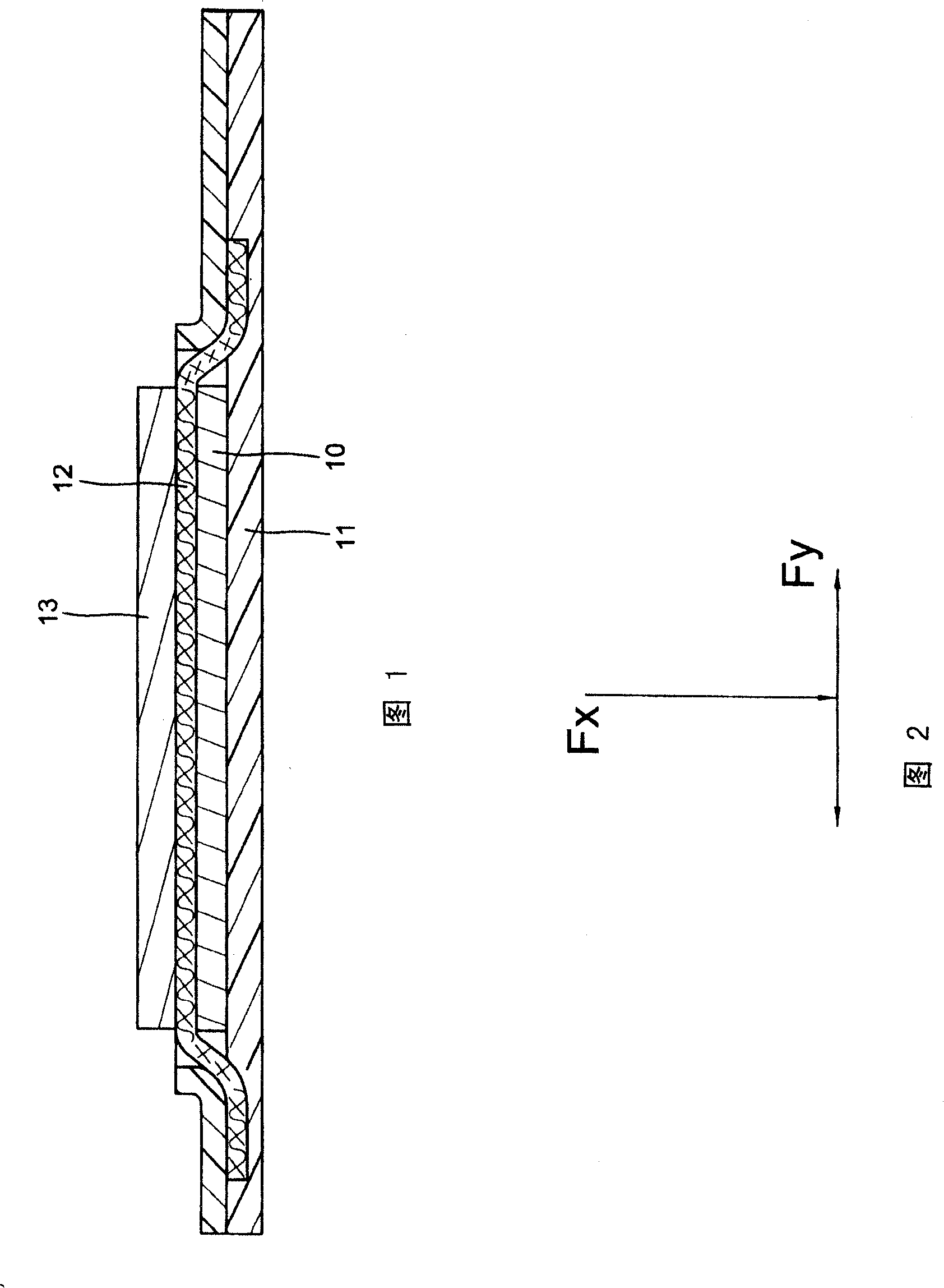 Wall-attached surface of magnetic absorption sign of glove for golf