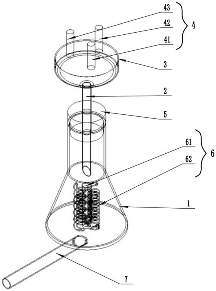 Suction filtration experiment device and method