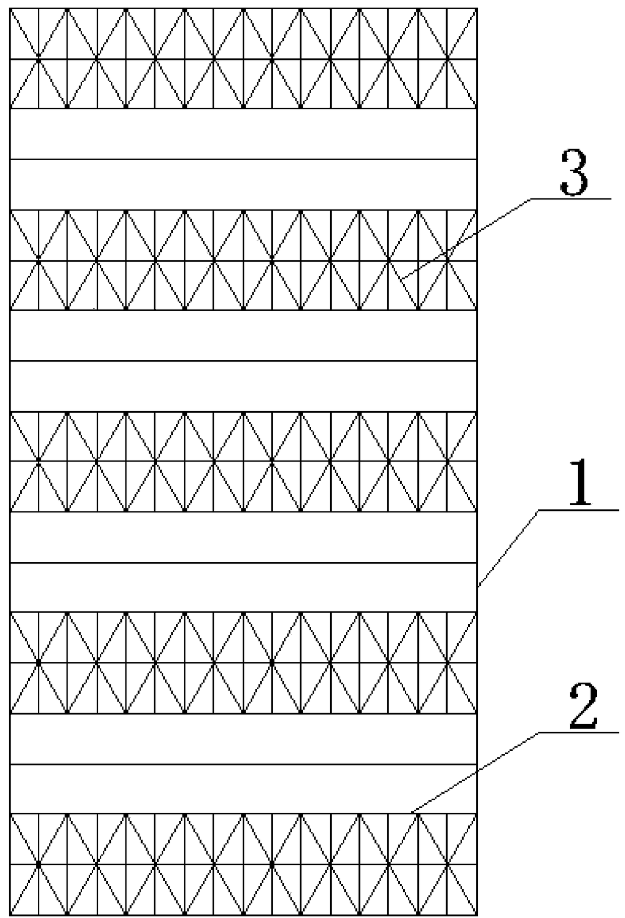 Meter-shaped steel structure staggered truss system and construction method thereof