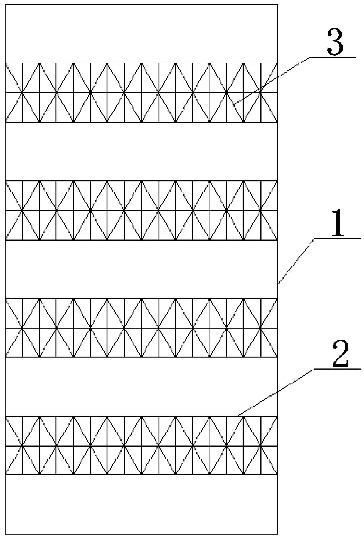 Meter-shaped steel structure staggered truss system and construction method thereof