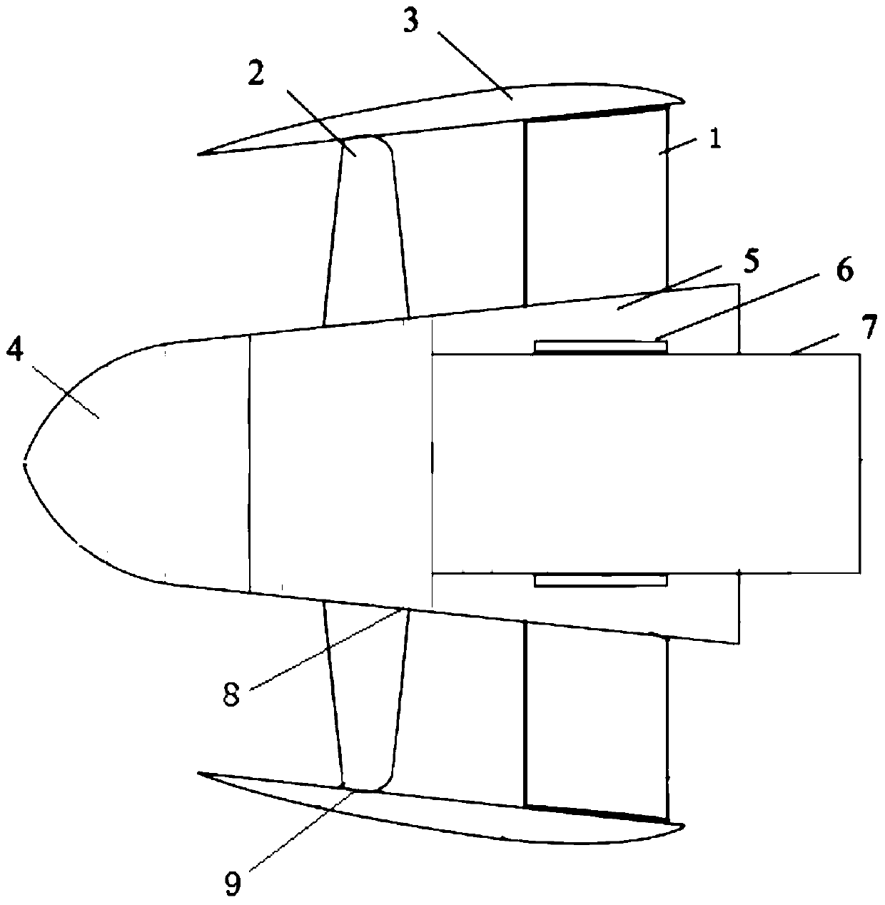 A new type of pump-jet propeller with front side inclined guide vane and its design method