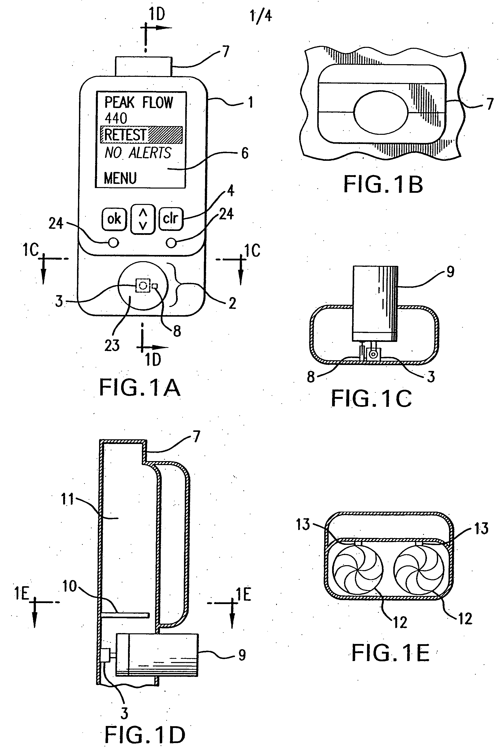 Inhalation device and system for the remote monitoring of drug administration