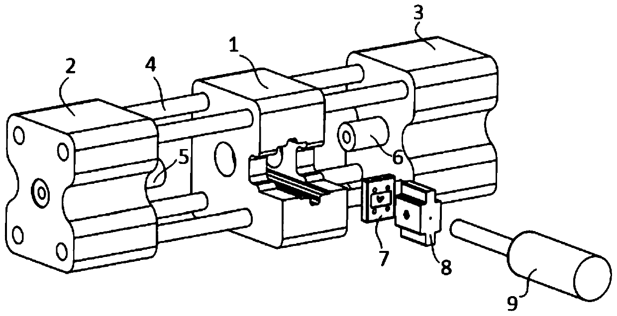 Extrusion die, device and method for realizing bidirectional extrusion forming process