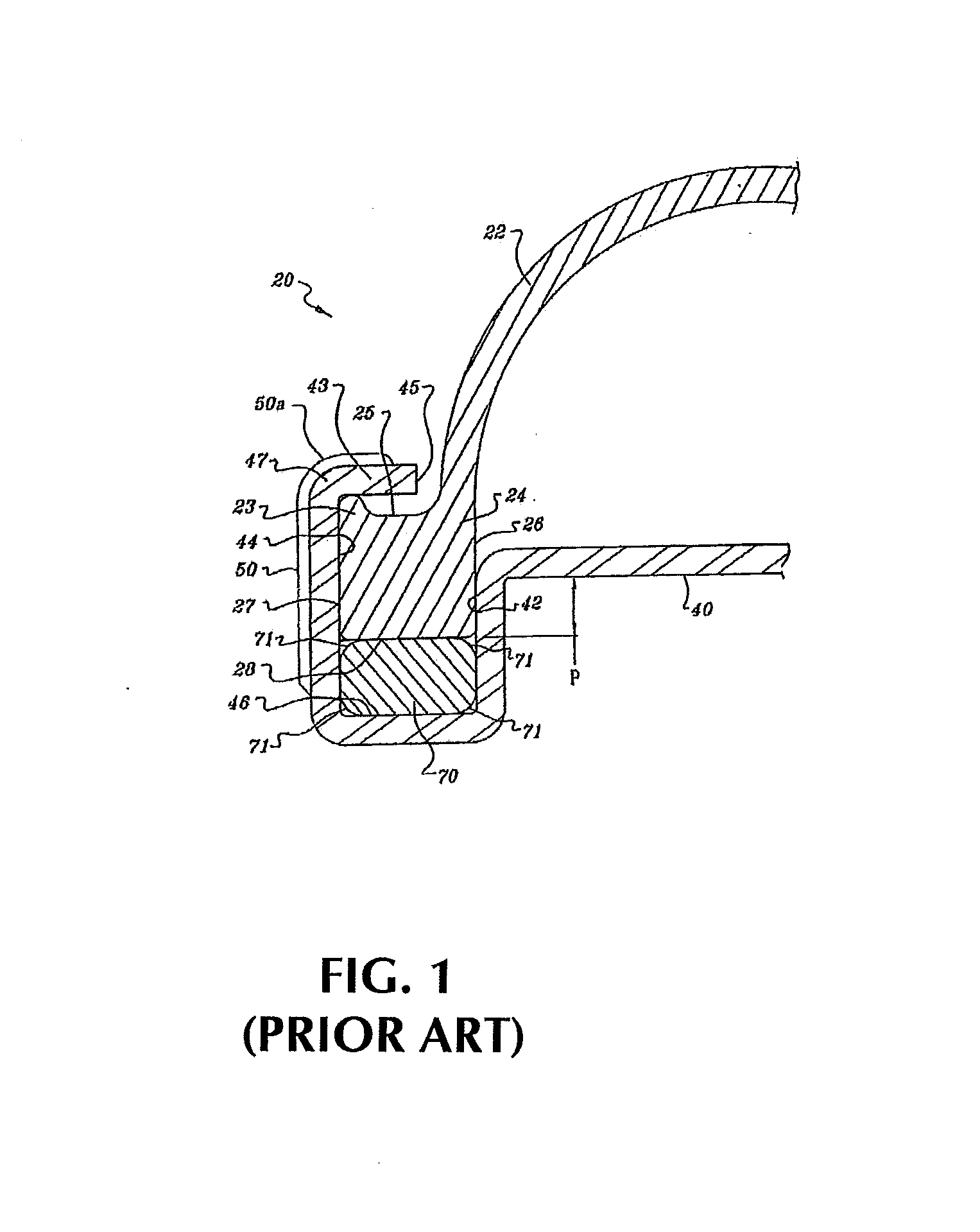 Radiator tank fastening system