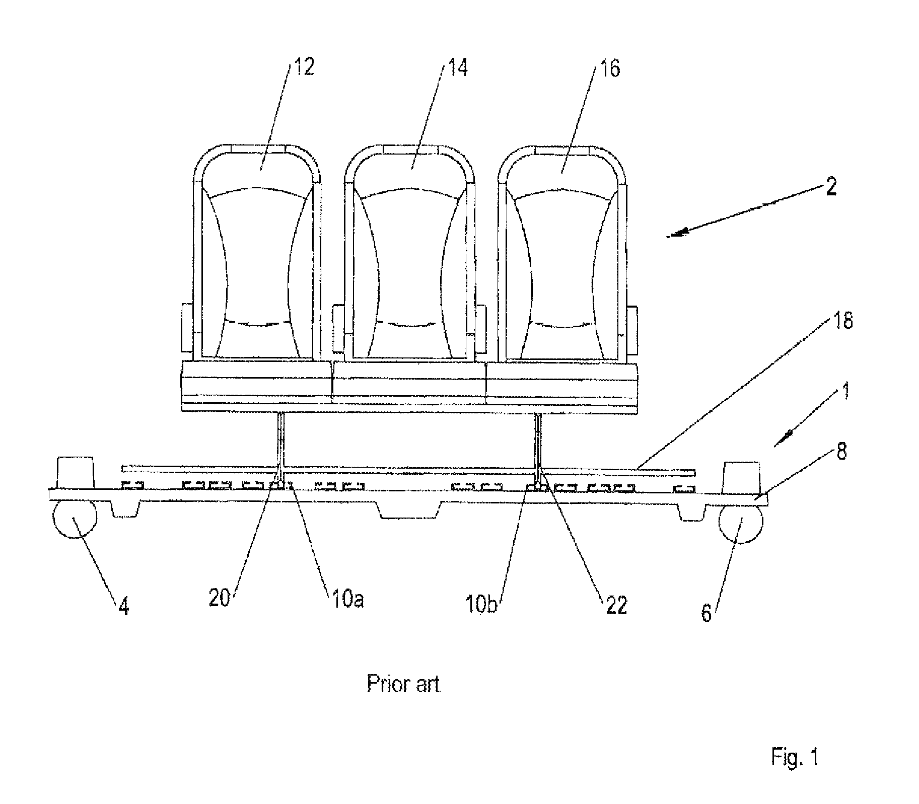 Seat bench transport device