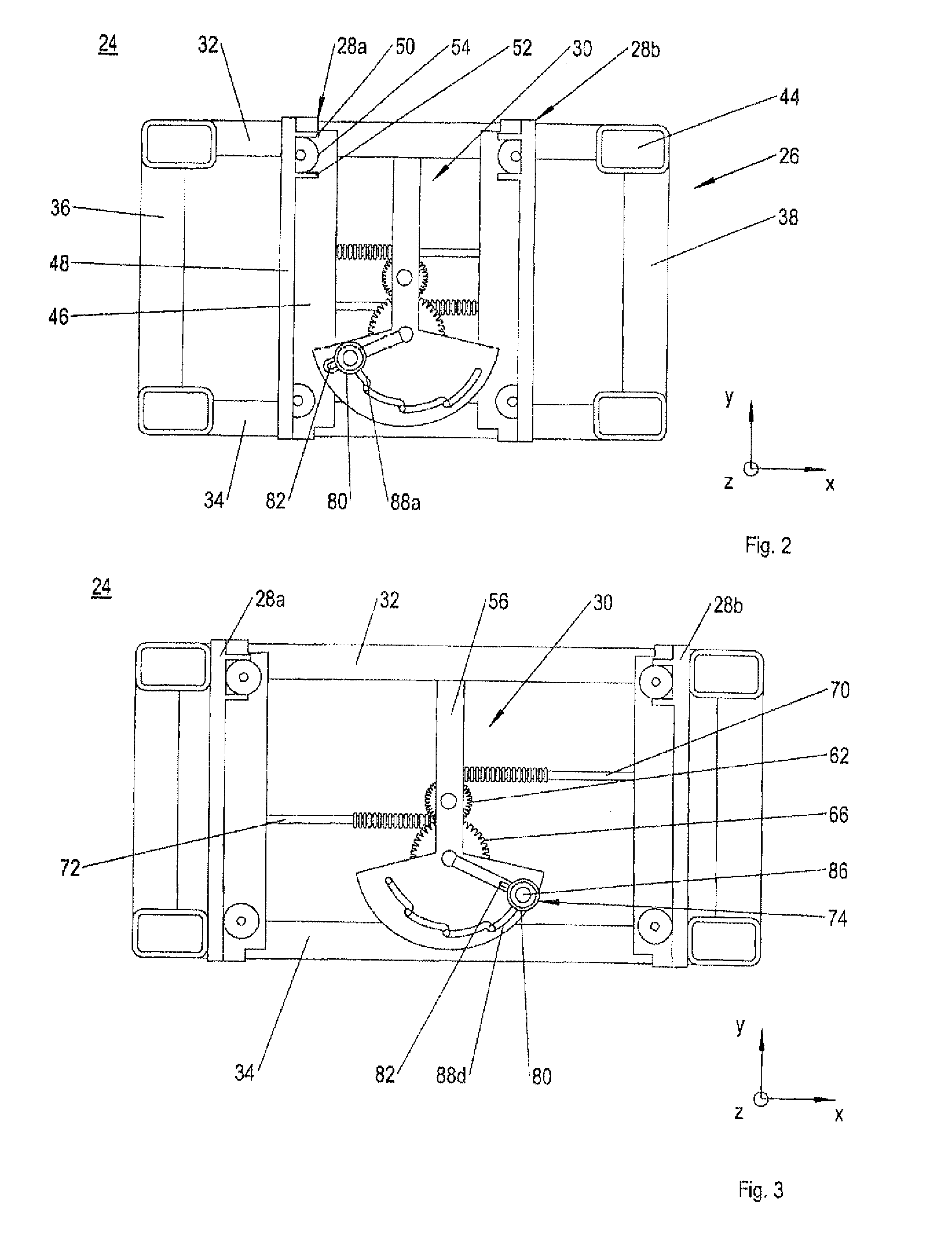 Seat bench transport device