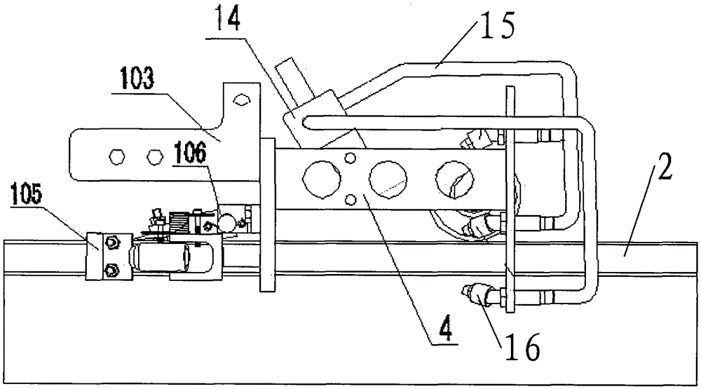 A track cleaning and maintenance vehicle