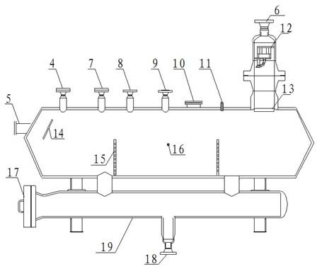 Multi-branch pipe gas-liquid separator