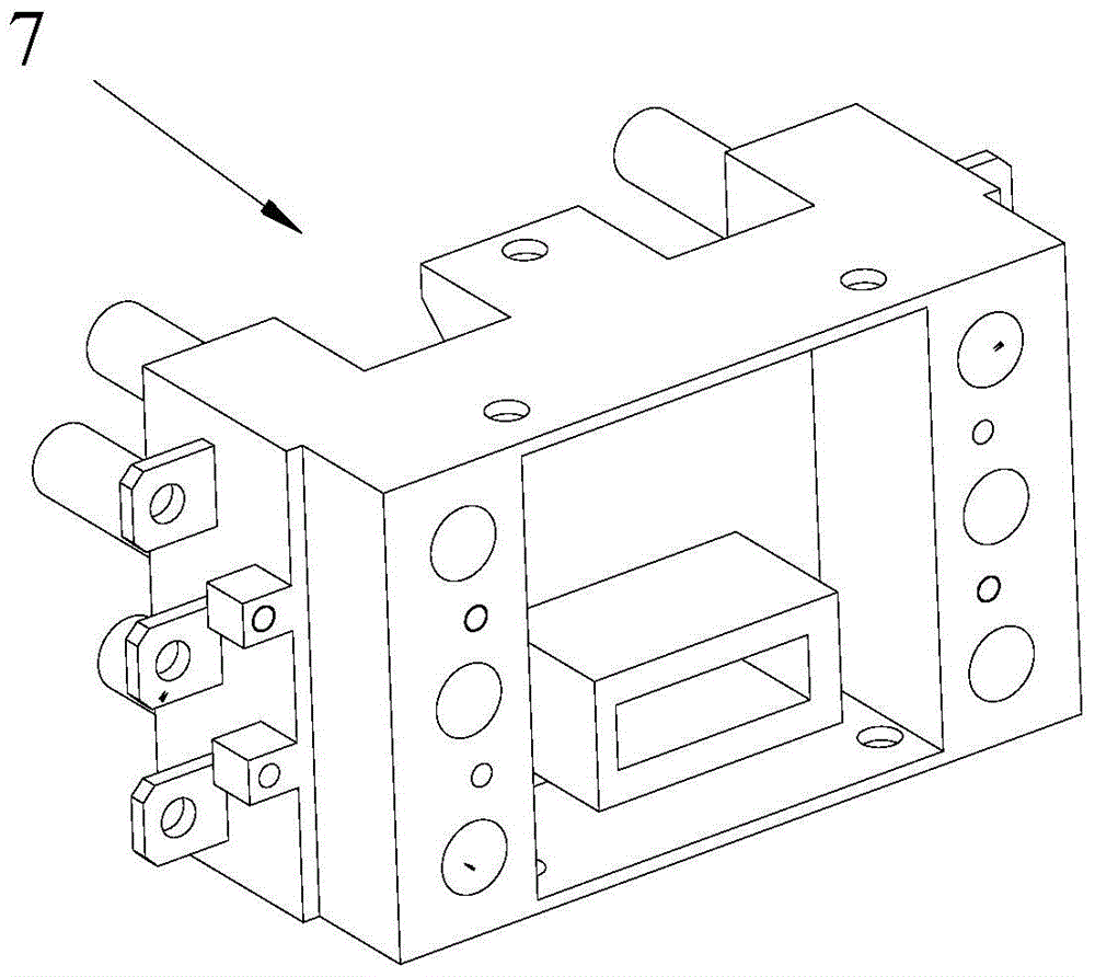 Inlet and outlet module base