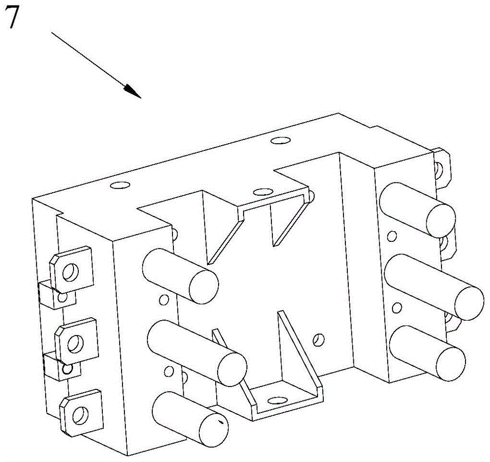 Inlet and outlet module base