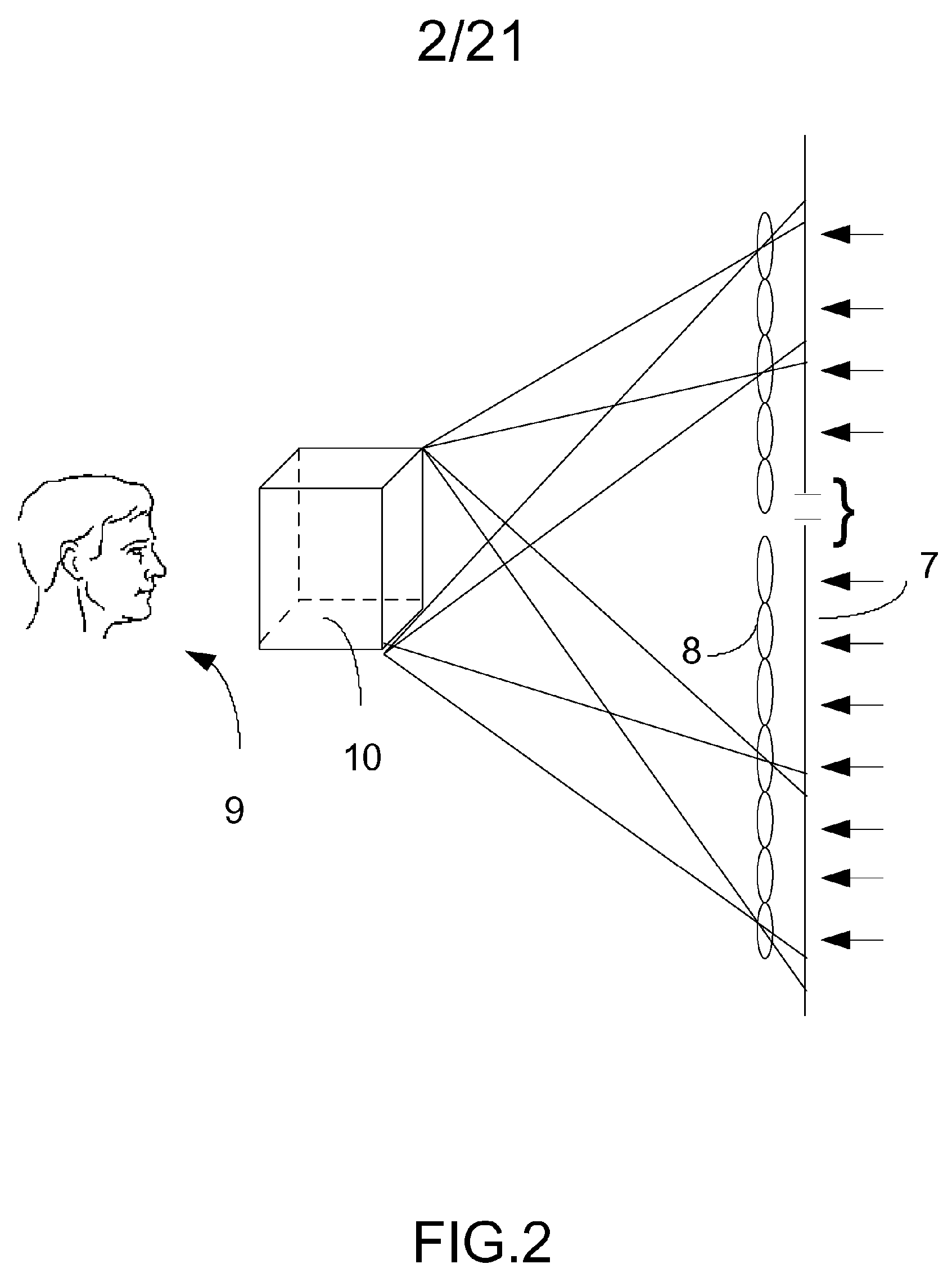 Method for creating a holographic screen that reconstructs uniformly magnified three-dimensional images from projected integral photographs