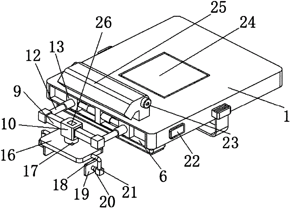 Adjustable anterior-cervical-operation position fixing device for spine surgery