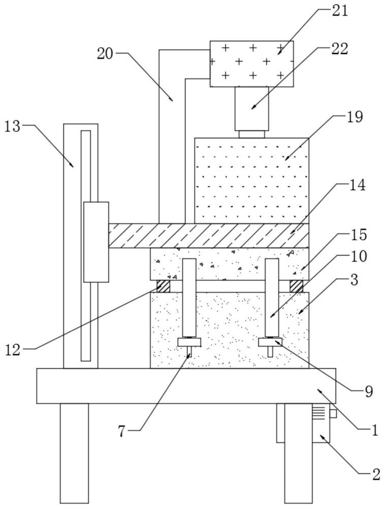 Die pressing device for tray extruding