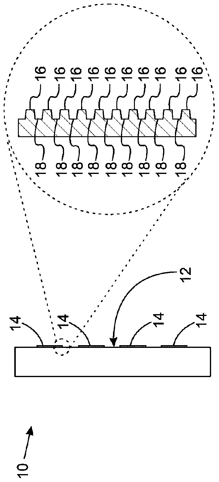 Diffraction imaging of grooved structures on optical bands